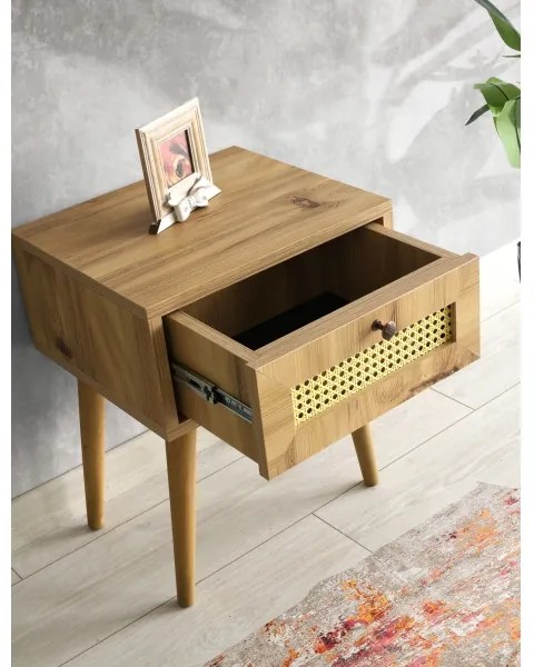 Nočný stolík EUROMOS 50x40 cm hnedá