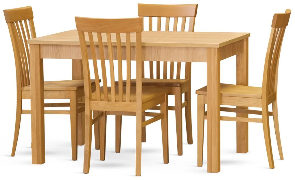 Stima Stôl CASA mia Rozklad: + 40 cm rozklad, Vyberte odtieň ->: Wengé, Vyberte rozmer ->: 120 x 80 cm