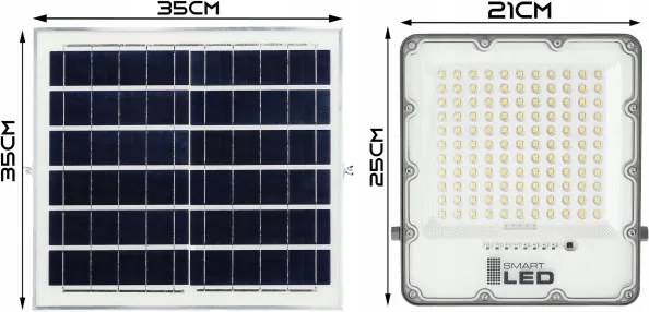 LED stmievateľný solárny reflektor LED/150W/3,2V 5000K 15000 mAh IP65 čierny + diaľkové ovládanie