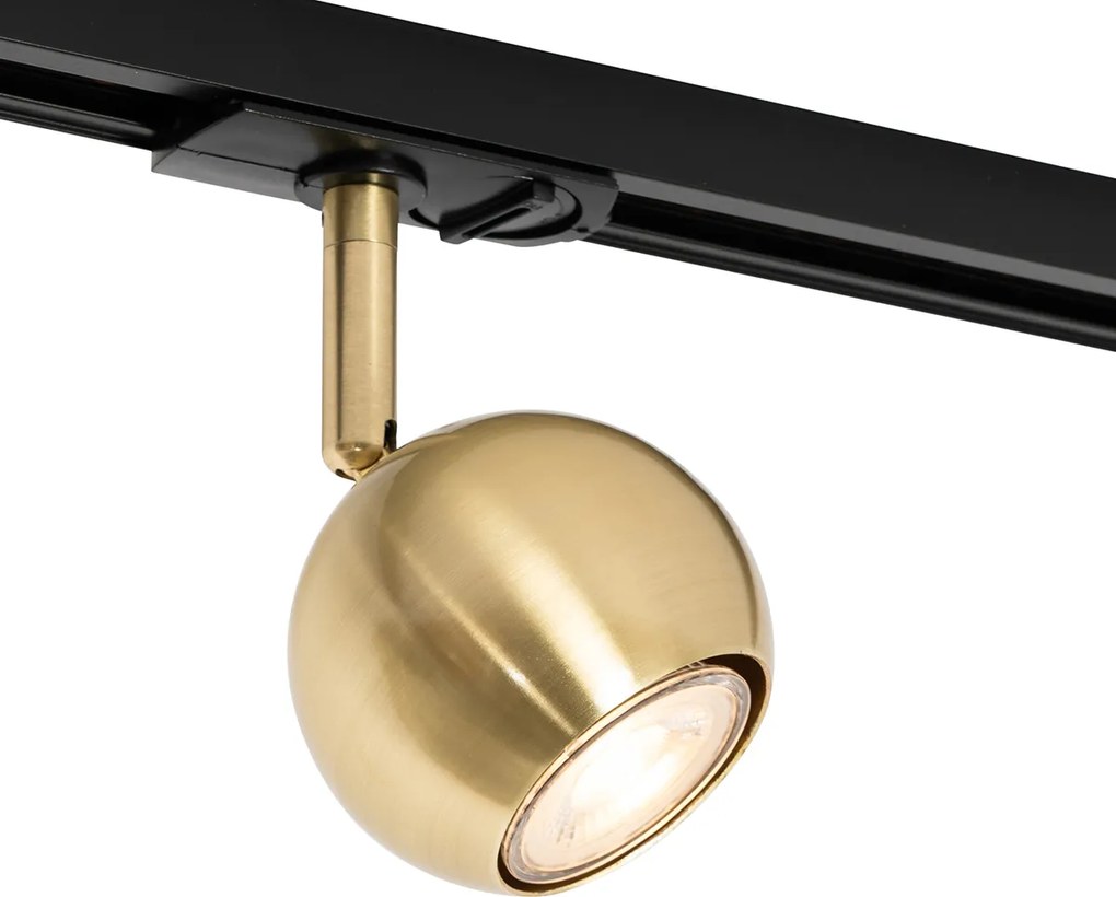 Moderný 1-fázový koľajnicový systém 3-svetlo čierny so zlatom - Gissi