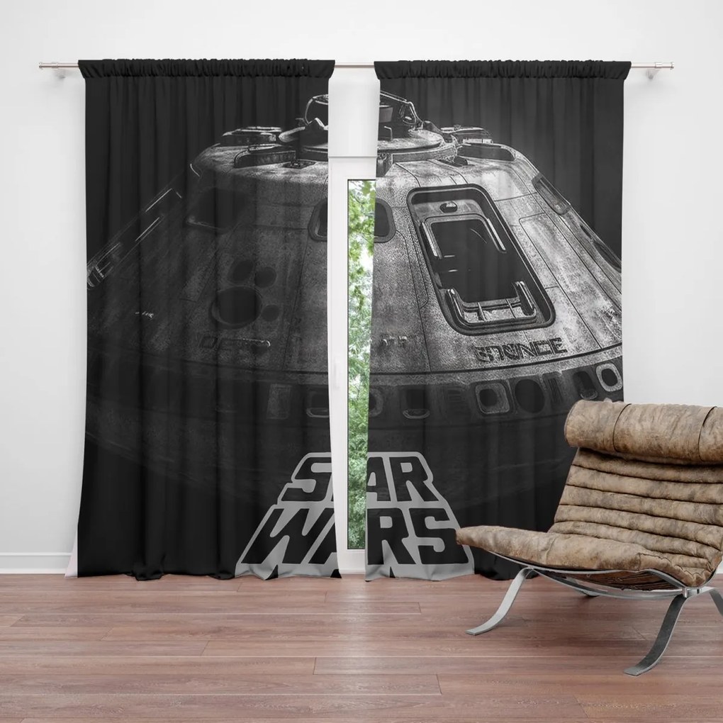 Sablio Záves Star Wars Vesmírna loď: 2ks 140x250cm