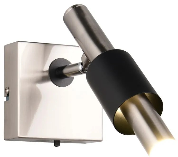 Čierne/v striebornej farbe LED bodové svietidlo 20,5x10 cm Ikaris – Trio Select