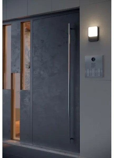 Redo 90133 - LED Vonkajšie nástenné svietidlo so senzorom COLIN 1xLED/9W/230V IP54