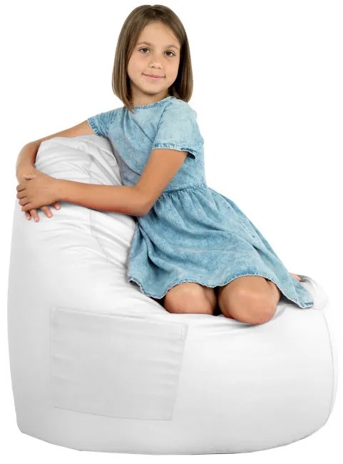 Kreslo Porto ekokoža biele