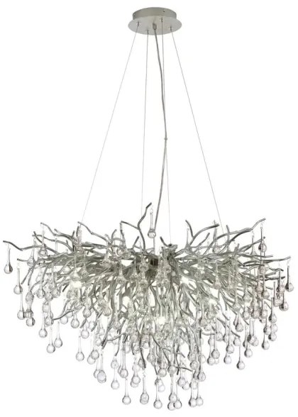 Paul Neuhaus 2192-55 - Luster na lanku ICICLE 10xG9/40W/230V 50x100 cm chróm