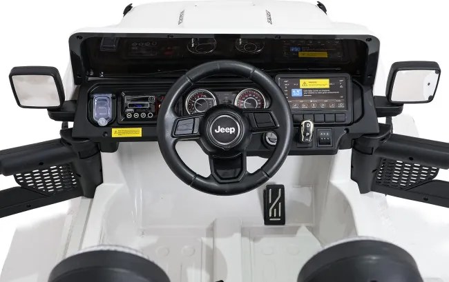 Elektrické autíčko Jeep Wrangler Rubicon LIFT biele