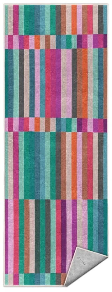 Tyrkysový prateľný behúň 60x230 cm Acid Rain – Mila Home