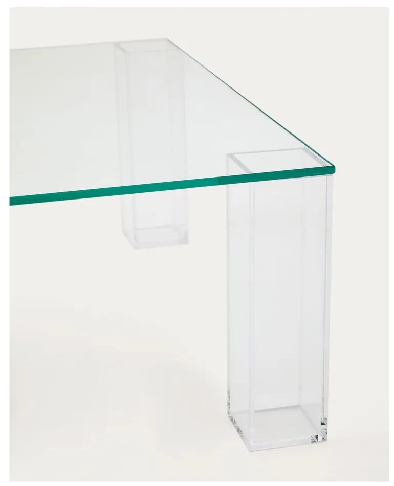 Sklenený konferenčný stolík 85x85 cm Adularia – Kave Home