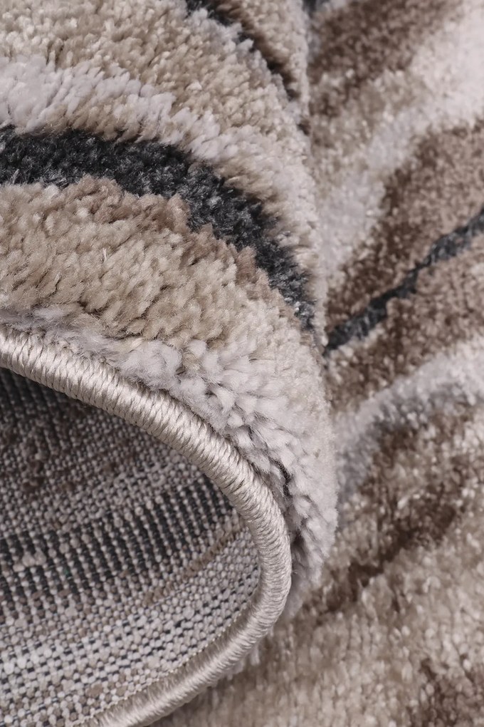 Koberec Bonanza 9106B GREY/BROWN (Dara) rozmery koberec: 80x150 cm