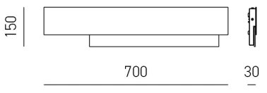 Gea Luce DOHA A G N - LED Nástenné svietidlo DOHA LED/25W/230V 70 cm čierna