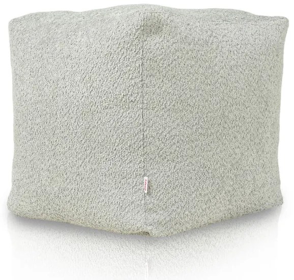 Taburetka svetlo sivá bouclé