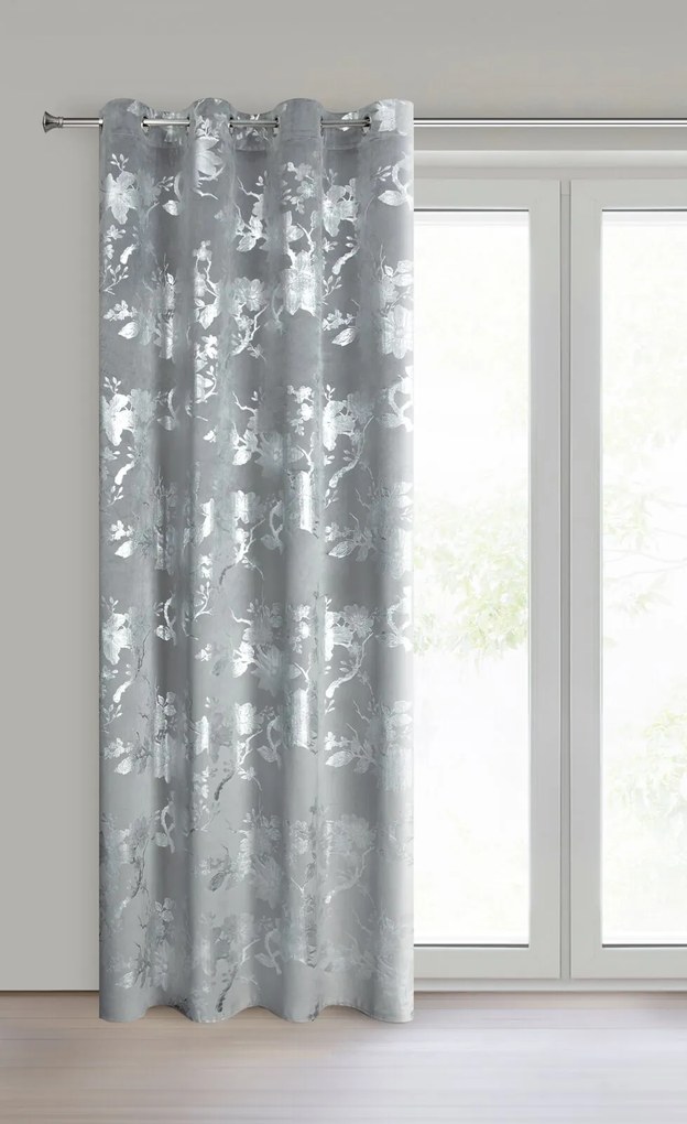 ZATEMŇOVACÍ ZÁVES NA KRÚŽKOCH CELIA 140X250 CM VZOROVANÁ