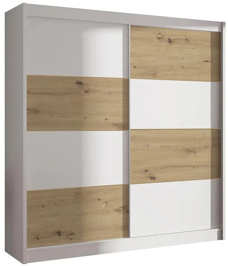 Skriňa DUO 203 biela/artisan