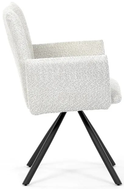 Autronic BONTEC Jedálenská stolička, krémová, látka bouclé, DCH-W1117 CRM2 Farba: Krémová