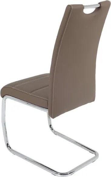 Jedálenská stolička Flora, latté ekokoža