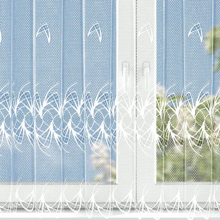 Žakárová záclona Tylex DAFNÉ balkónové dvere 250 x 200 cm