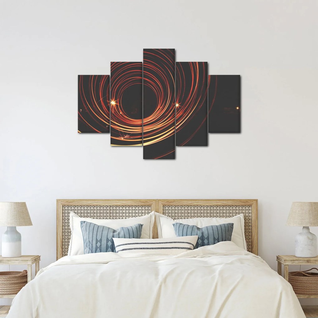 Obraz abstraktných liniek (150x105 cm)