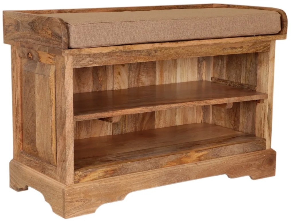 furniture-nabytek.cz - Botník masív 90x60x40 z dreva mango