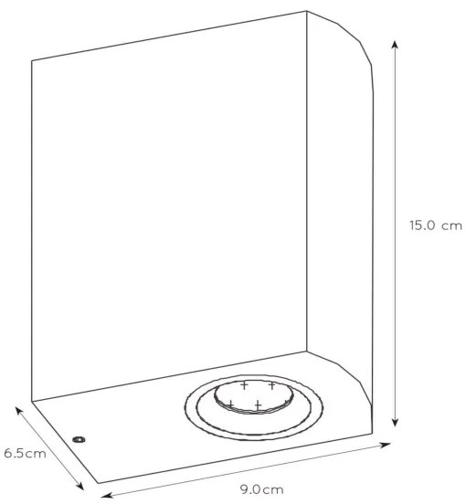 Lucide 22861/10/31 - LED Stmievateľné vonkajšie svietidlo ZORA 2xGU10/5W/230V IP44
