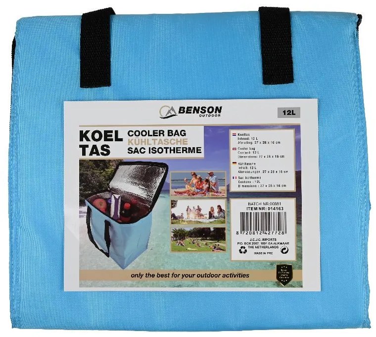 Modrá chladiaca taška COOLER 12l