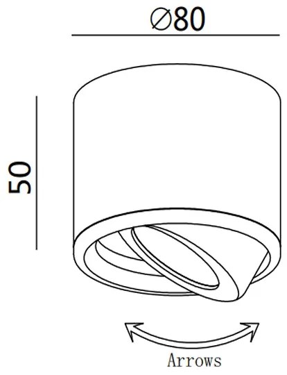 Fabas 3430/71/102 - LED Bodové svietidlo ANZIO 1xLED/6W/230V