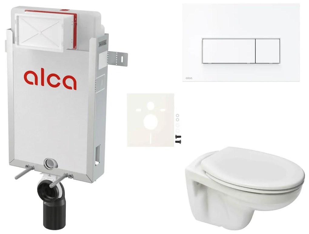 Cenovo zvýhodnený závesný WC set Alca na zamurovanie + WC S-Line S-line Pre SIKOAP7