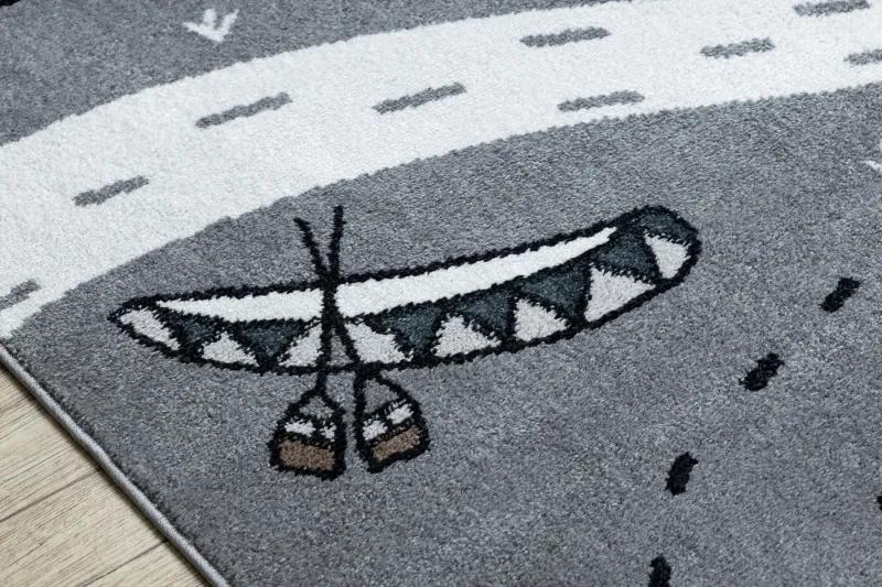 Detský kusový koberec Fun Indian grey - 180x270 cm