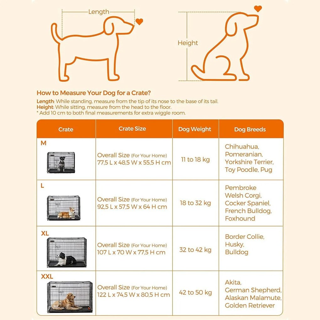 Klietka pre šteniatka skladacia, 2-dverová, s podnosom, XXXL, čierna