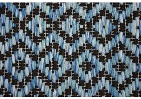 Koberec SISAL LOFT 21144 modrá/čierna/strieborná Veľkosť: 80x150 cm