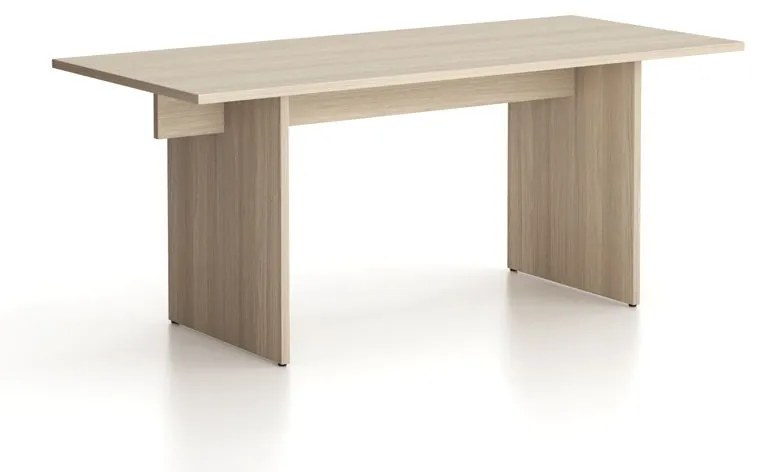 Stôl single SOLID, 1800 x 800 x 743 mm, dub prírodný