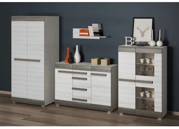 Nástenná polica SARPA 23x92 cm biela