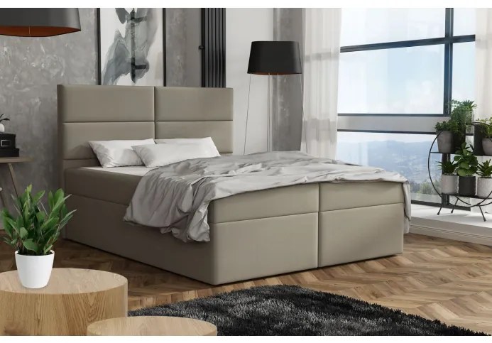 Elegantná posteľ 120x200 ZINA - hnedá 2