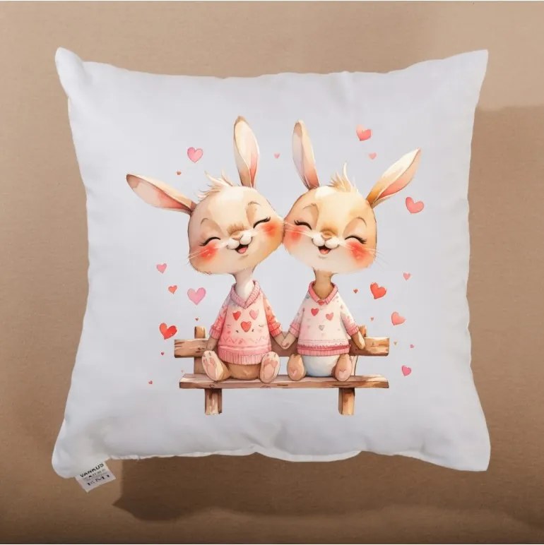 Dekoratívny vankúš Bunny Together 40x40 cm EMI