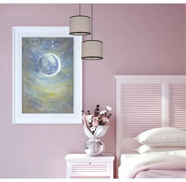 Luster na lanku NEXO 2xE27/60W/230V pr. 22 cm