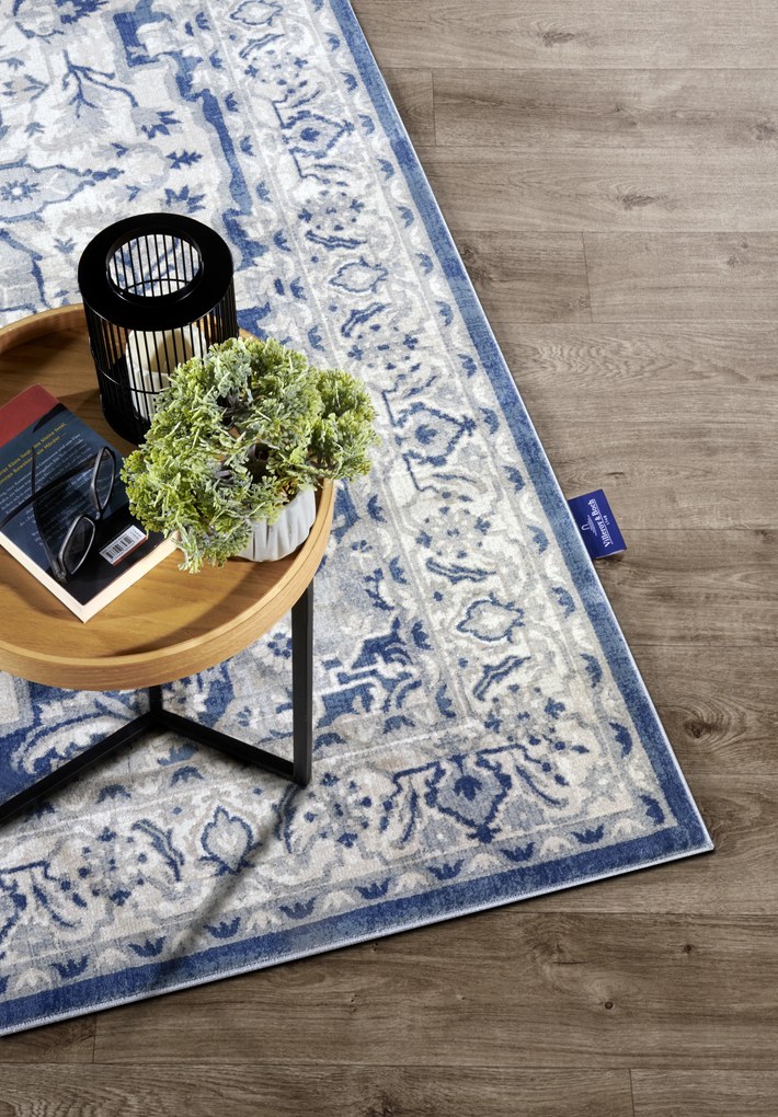 Villeroy & Boch, Kusový koberec Villeroy & Boch 106122 Cream, Blue, 200x280, modrá, obývacia izba
