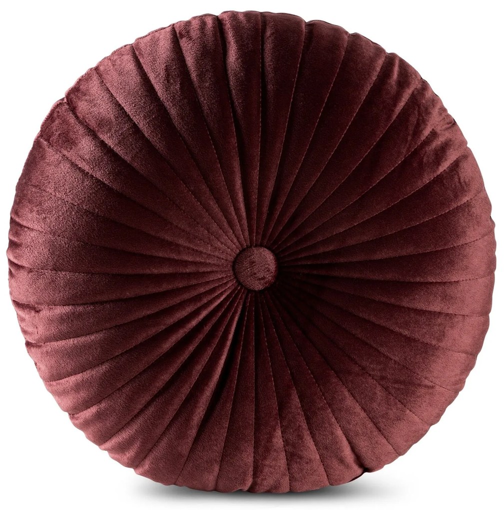 DEKORAČNÝ VANKÚŠ VELVET68 (FI) 40 CM BORDOVÁ
