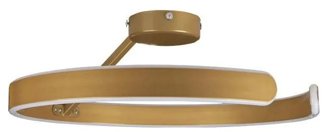 LED Stmievateľný prisadený luster LED/72W/230V 3000-6500K zlatá + diaľkové ovládanie