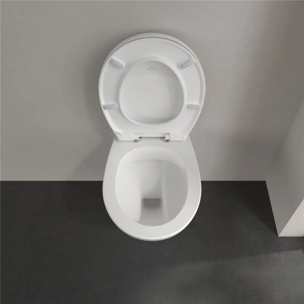 VILLEROY &amp; BOCH O.novo Compact závesné WC s hlbokým splachovaním, 360 x 490 mm, biela alpská, 7667R001