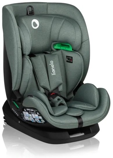 Lionelo - Autosedačka s otočnou základňou LAVENDER i-Size 76-150 cm pistáciovo zelená