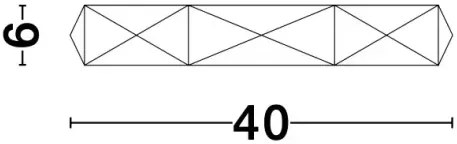 LED stropné svietidlo Eben 40 čierne