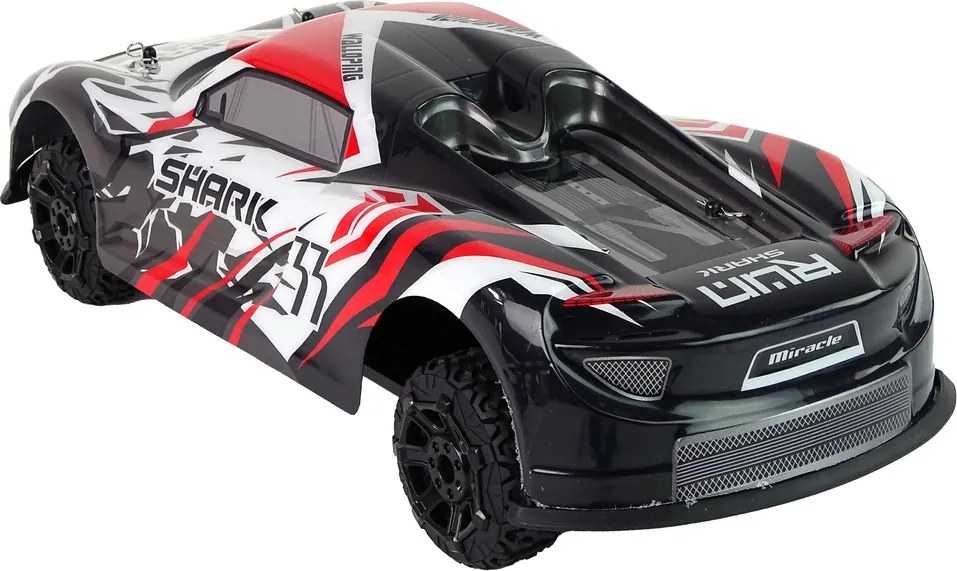 LEAN Toys Športové auto R/C 1:8 sivé biele