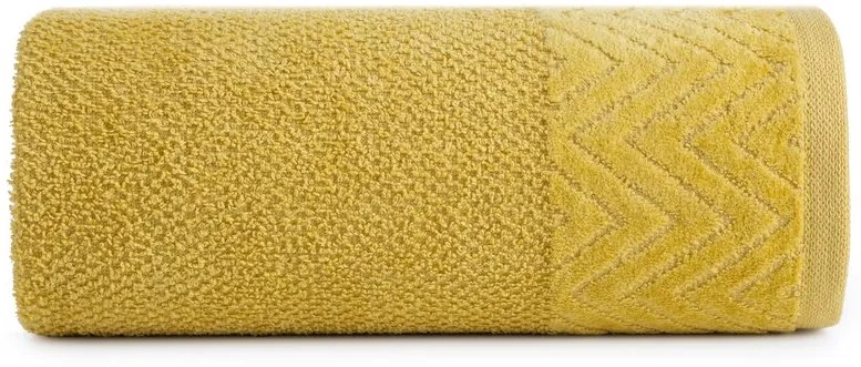 Dekorstudio Uterák LOREN so zamatovým okrajom - horčicový Rozmer uteráku: 70x140cm