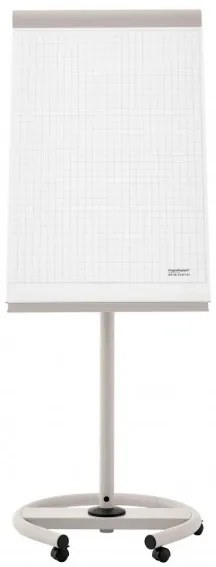 Flipchart Magnetoplan De Luxe 68 x 97 cm, mobilný, sivá / biela