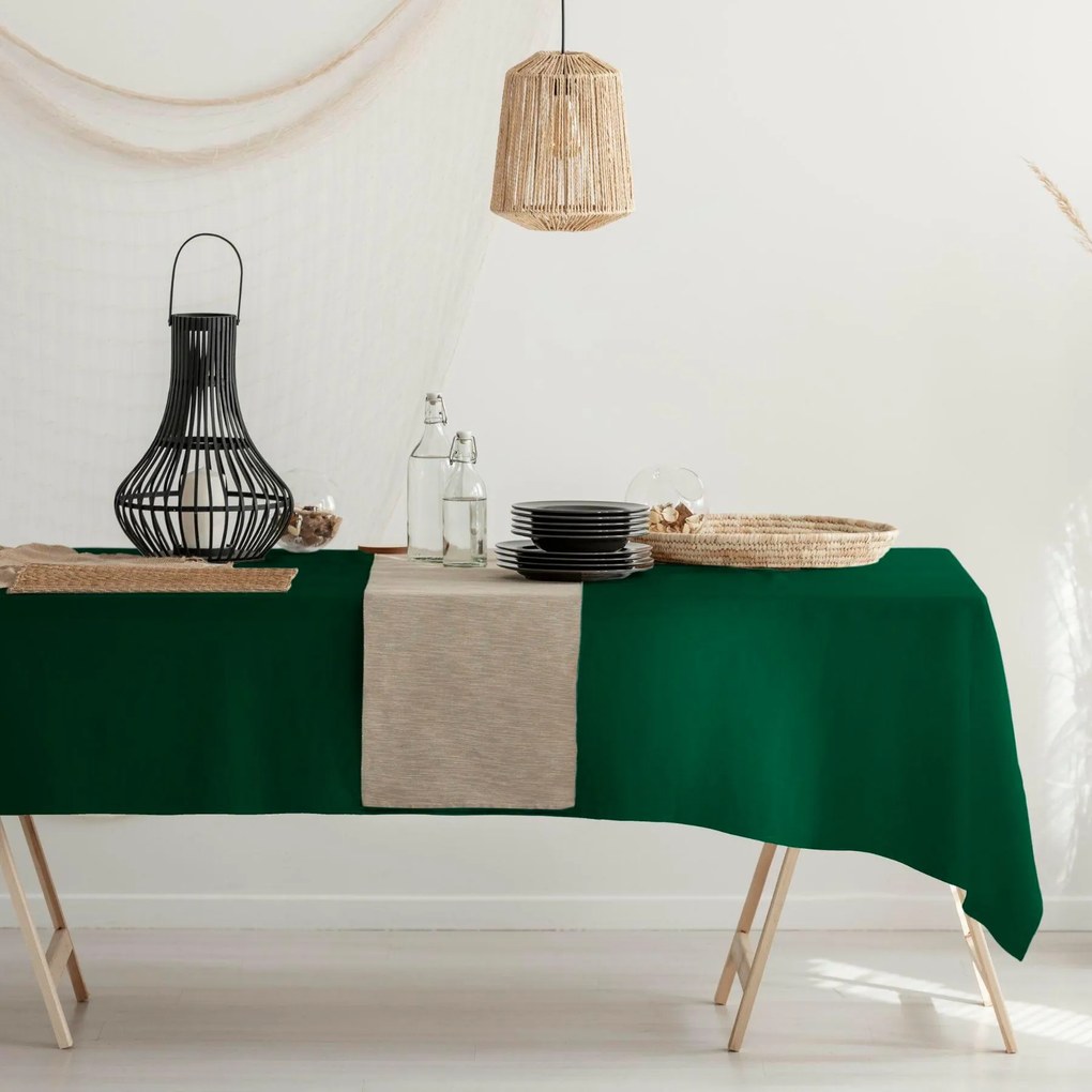 Obrus VIVA fľašovo zelený Rozmer: 40x140 cm