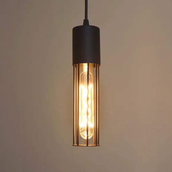 Luster na lanku MELODY 2xE27/15W/230V čierna