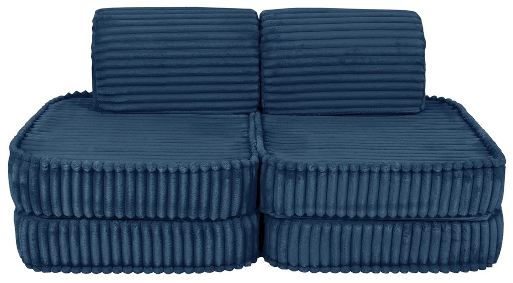 MeowBaby® Churros detská pohovka Basic, Midnight Blue