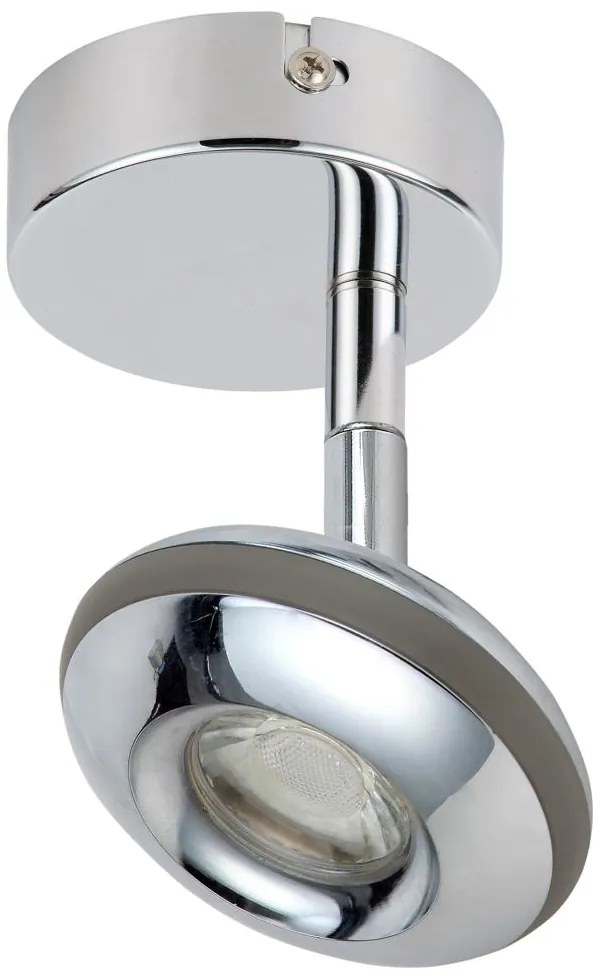 Candellux SKIPPER Nástenné svietidlo 1X6W LED COB Chrome 91-67494