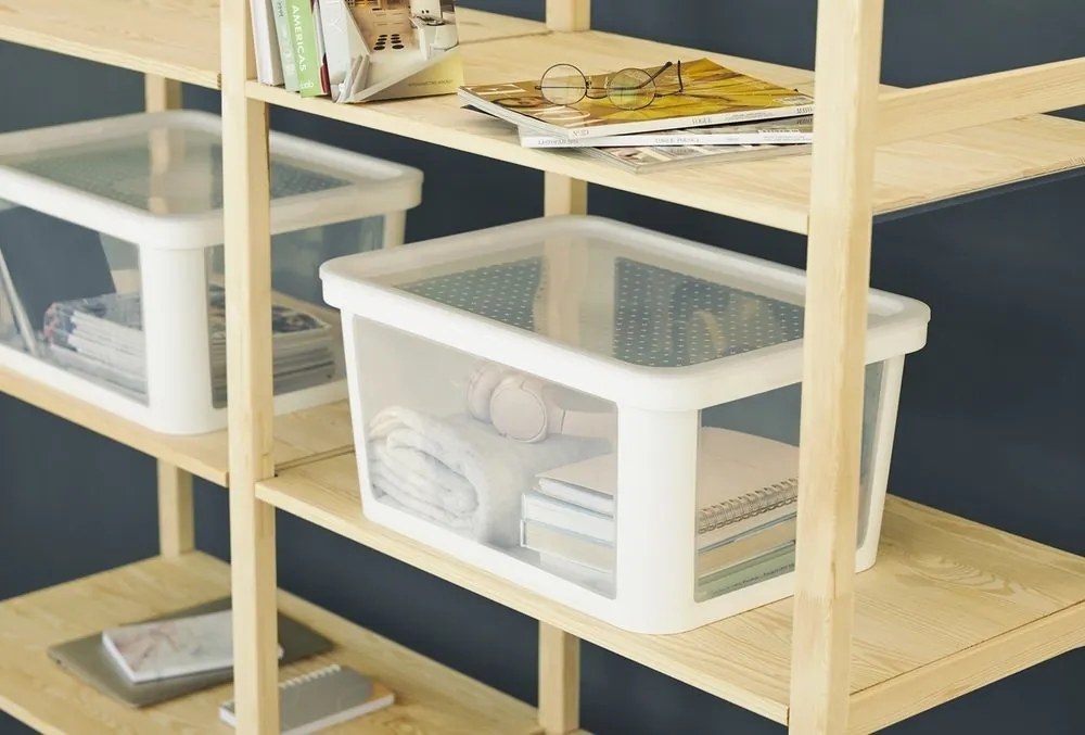 Úložný box ALBRIS 45 l , biely