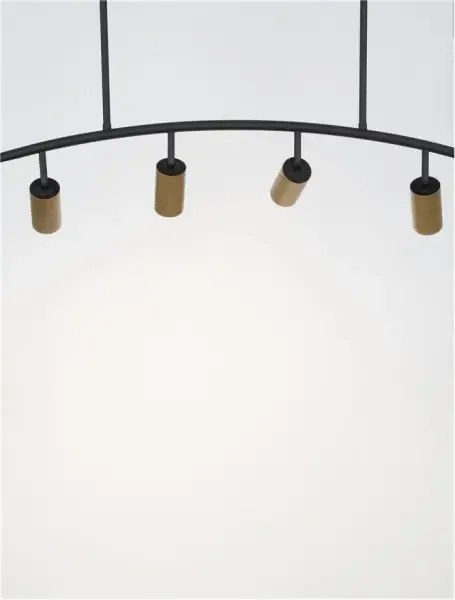 LED luster Pogno 965 čierne
