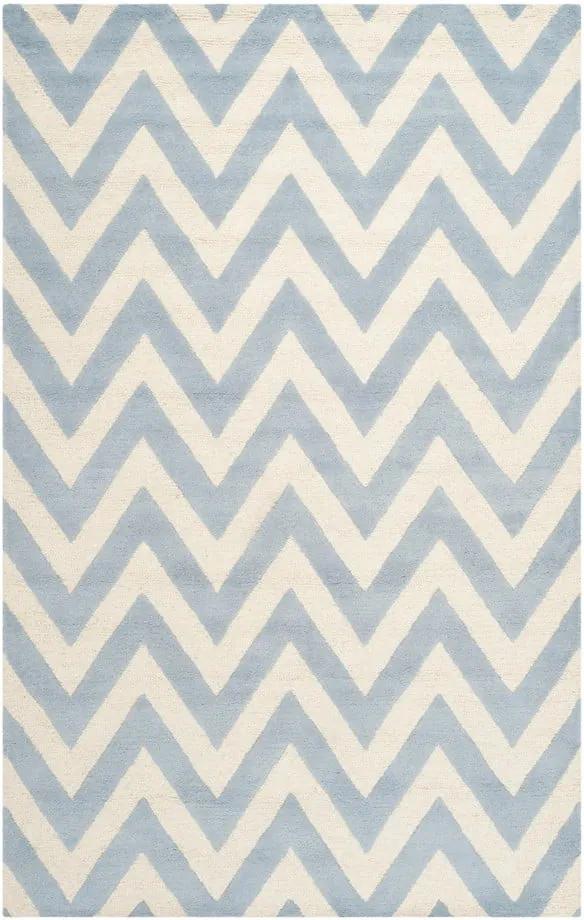 Vlnený koberec Stella Light Blue, 152x243 cm